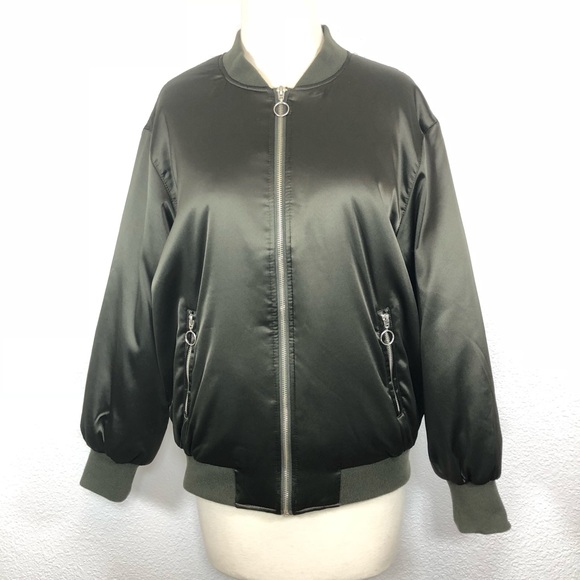 Philosophy Bomber Jacket Olive Green - Picture 2 of 7